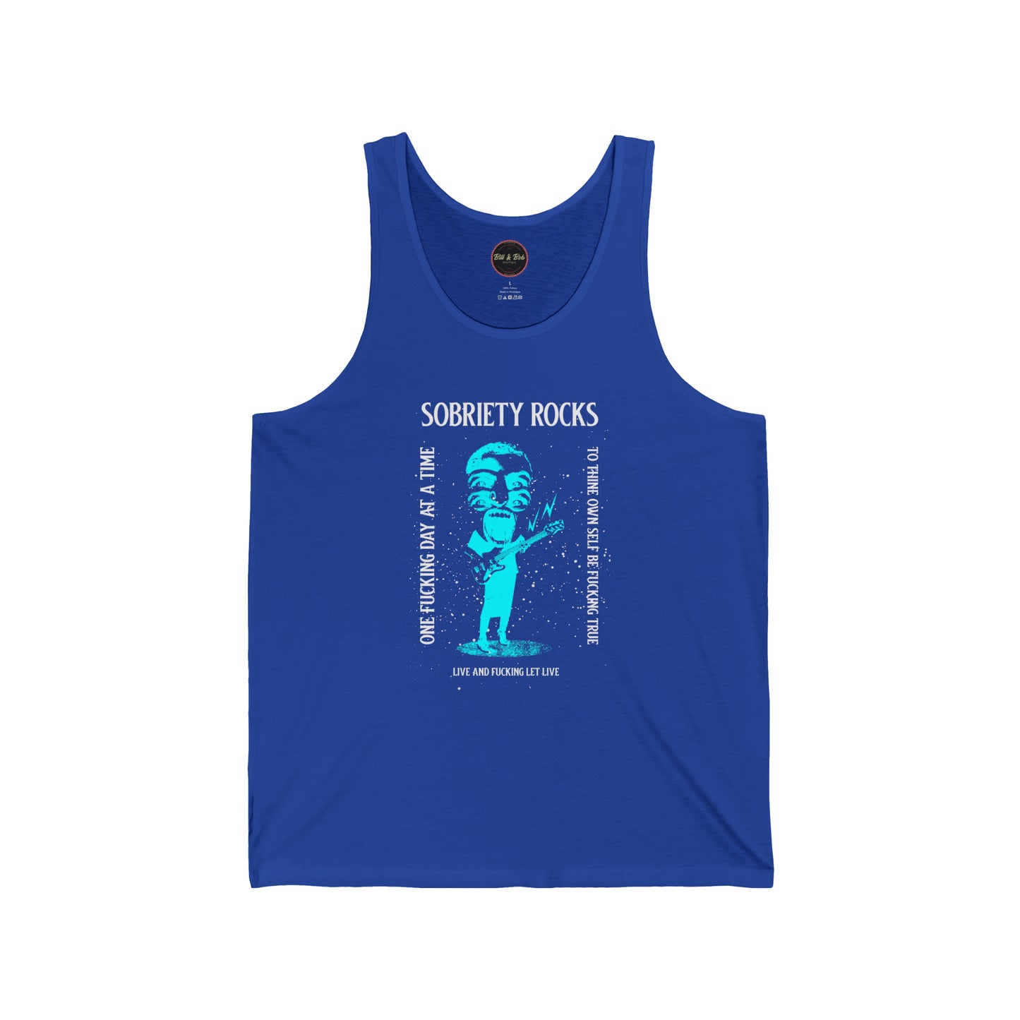 Sobriety Rocks Unisex Jersey Tank