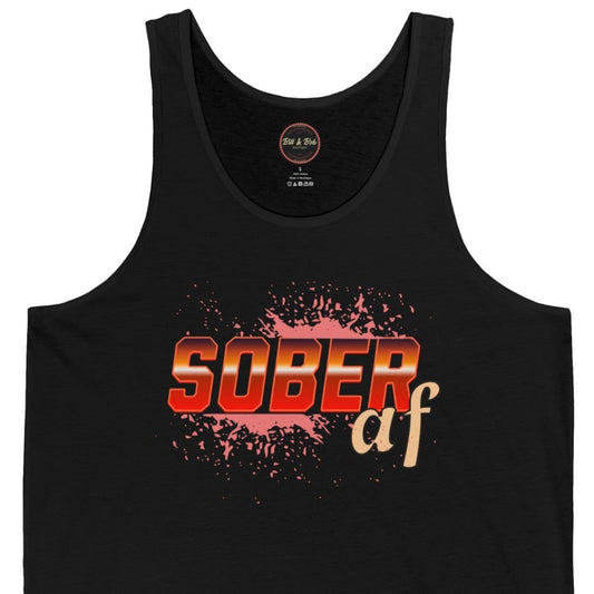 Sober AF Unisex Jersey Tank