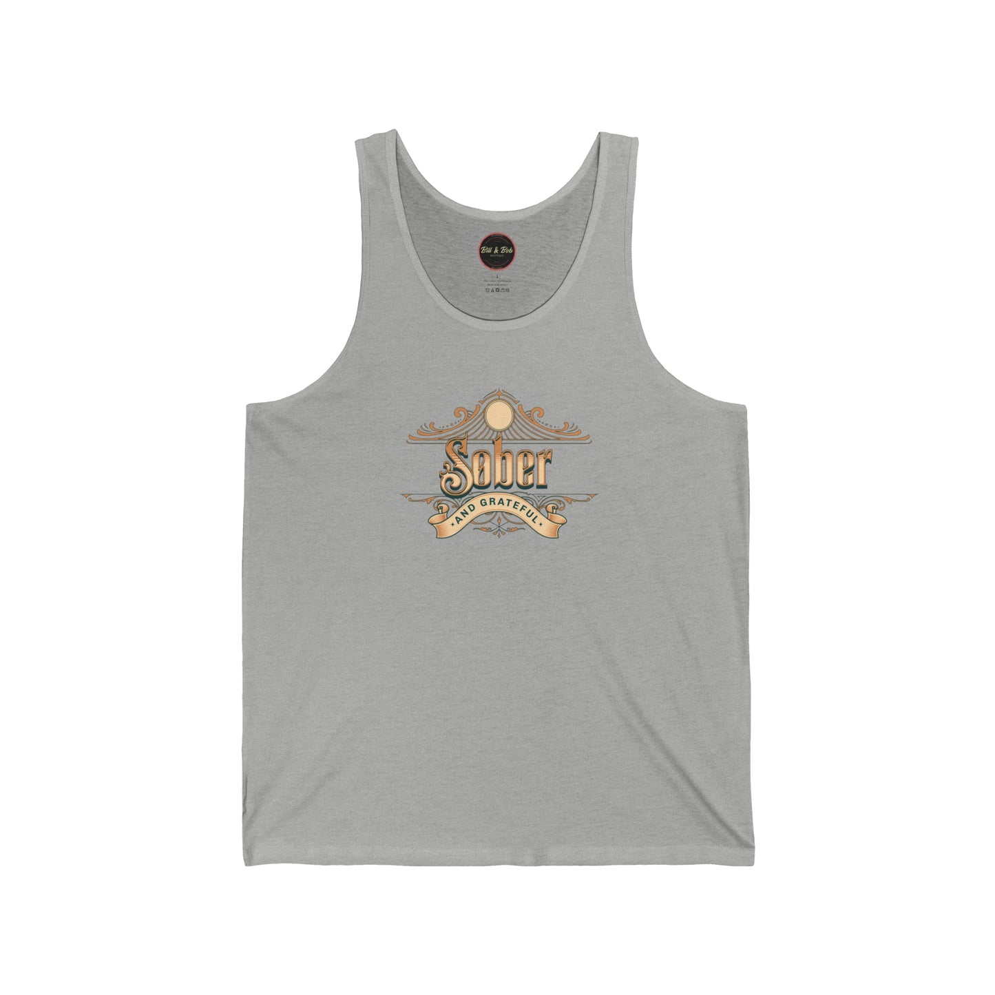 Sober and Grateful Unisex Jersey Tank