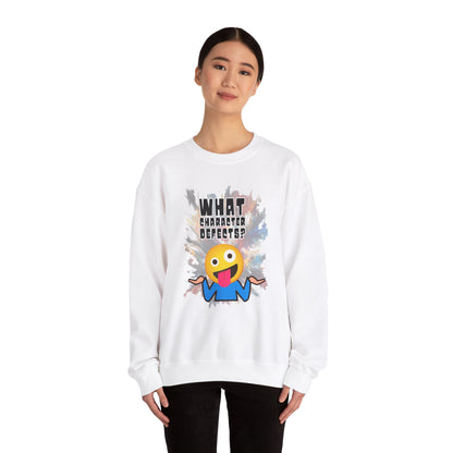 What Character Defects? Unisex Heavy Blend™ Crewneck Sweatshirt