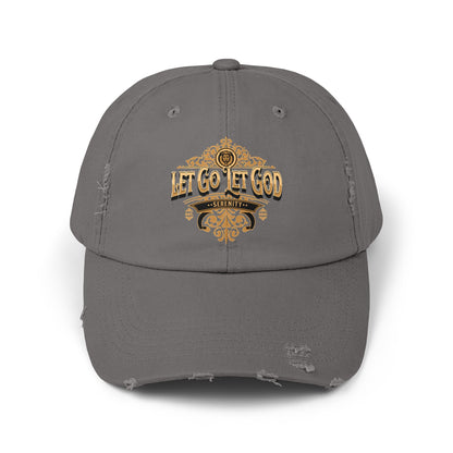 Let Go Let God Unisex Distressed Cap