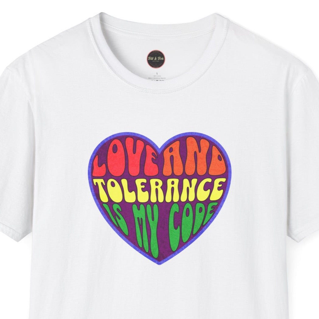 Love and Tolerance Unisex Softstyle T-Shirt