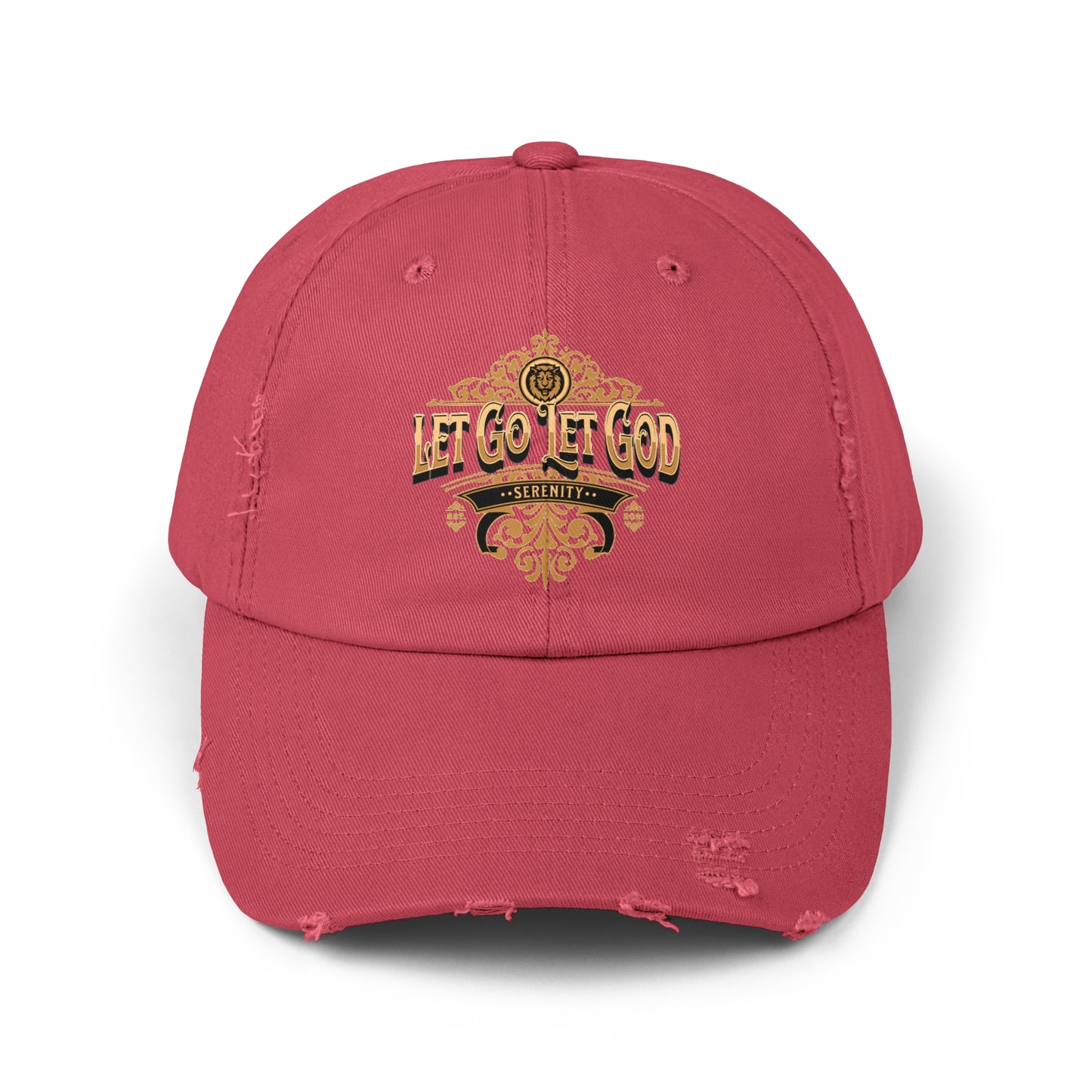 Let Go Let God Unisex Distressed Cap