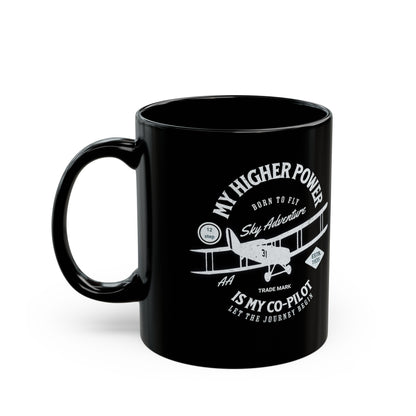 Co-Pilot Black Mug (11oz, 15oz)