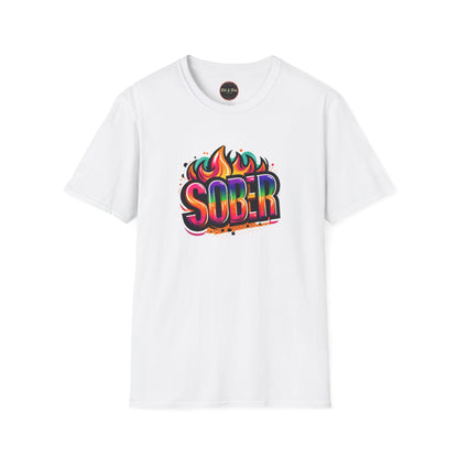 Sober Flames Unisex Softstyle T-Shirt