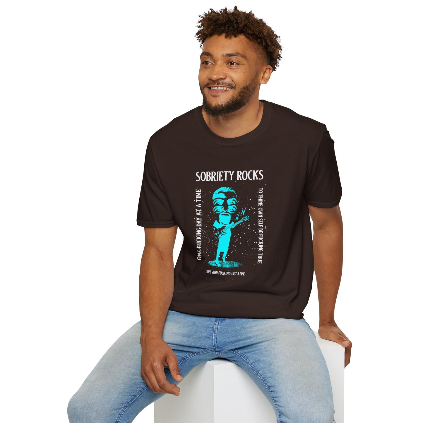 Sobriety Rocks Unisex Softstyle T-Shirt