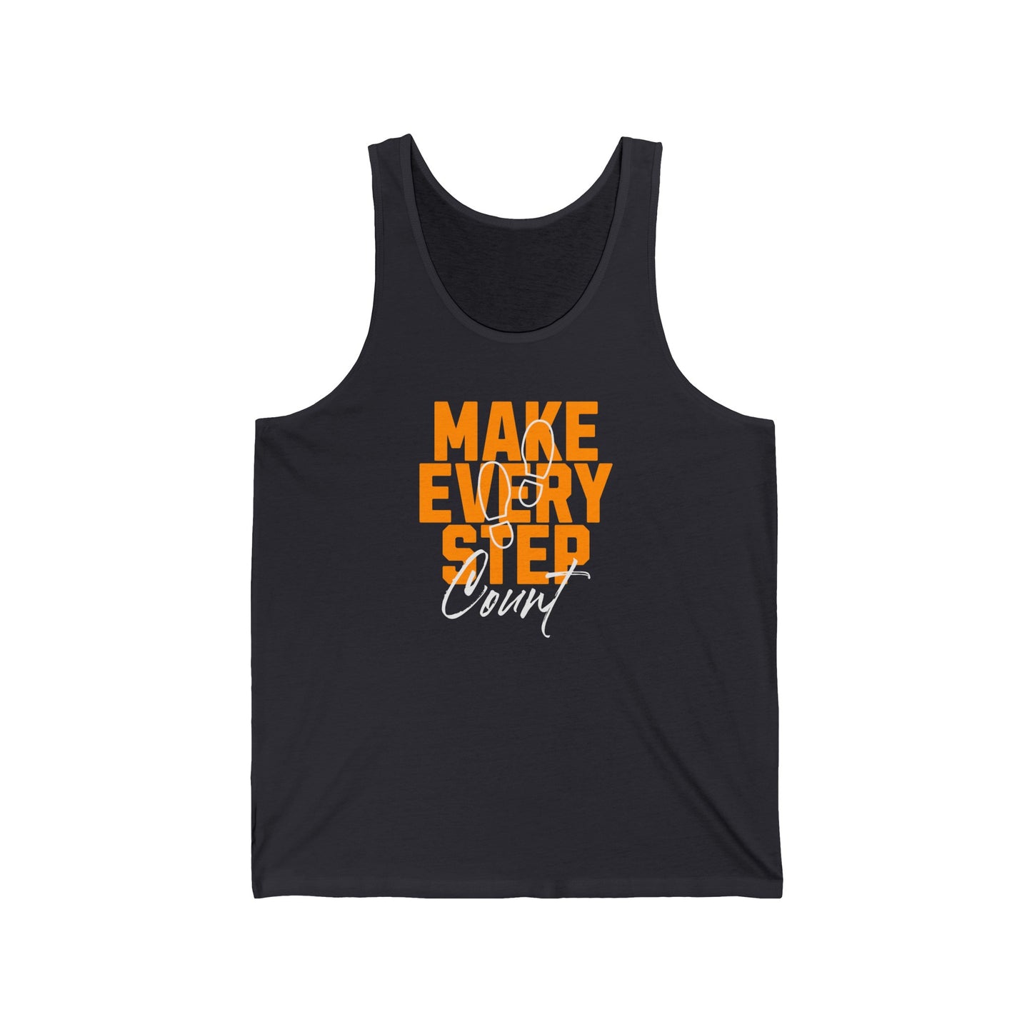 Make Every Step Count Unisex Jersey Tank