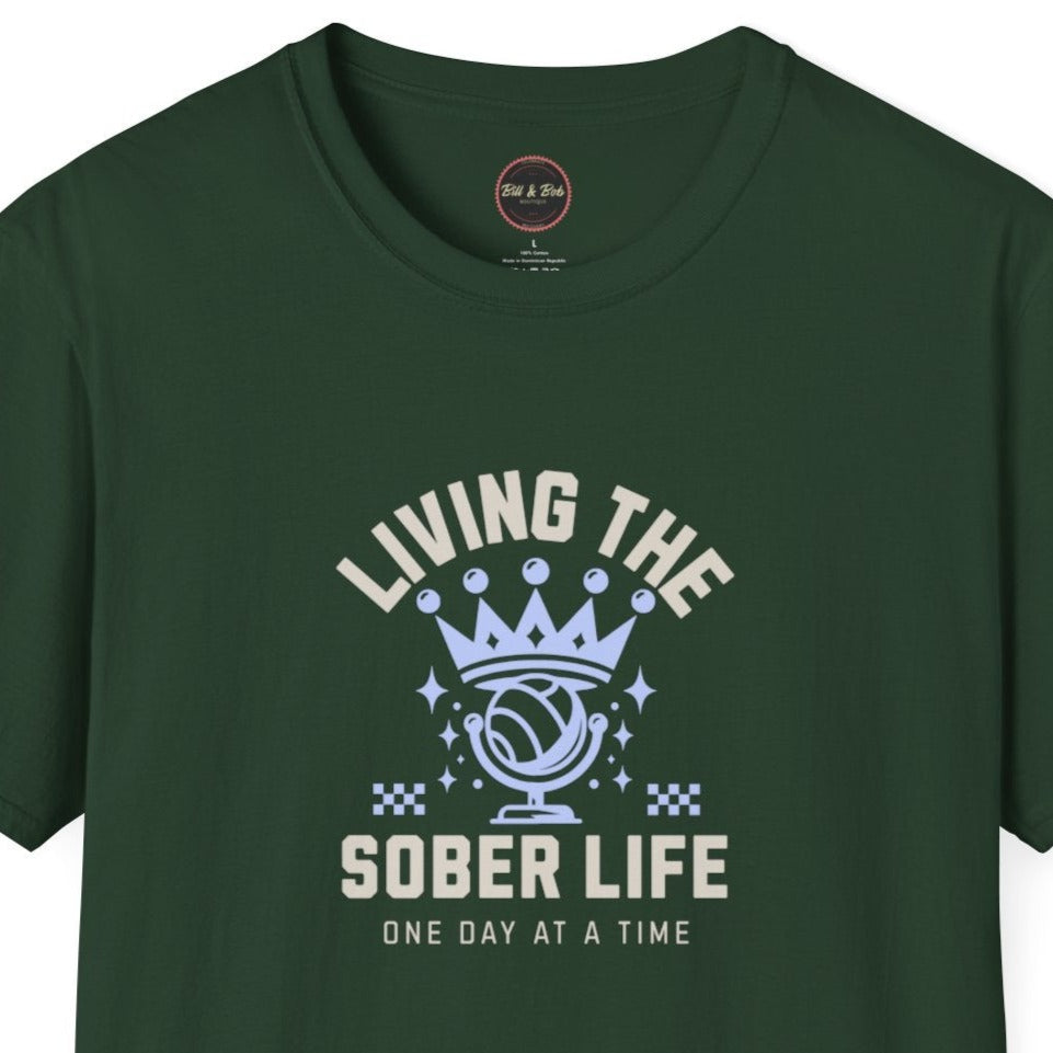 Living the Sober Life Unisex Softstyle T-Shirt