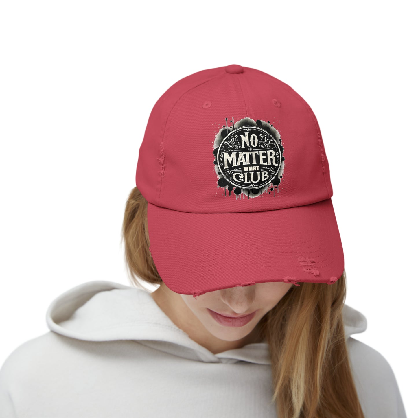 No Matter What Club Unisex Distressed Cap