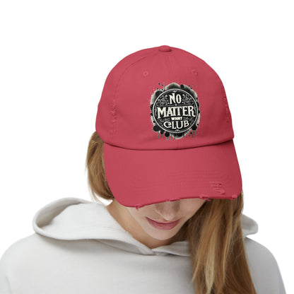 No Matter What Club Unisex Distressed Cap
