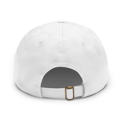 I Steer Clear Dad Hat with Leather Patch (Round)