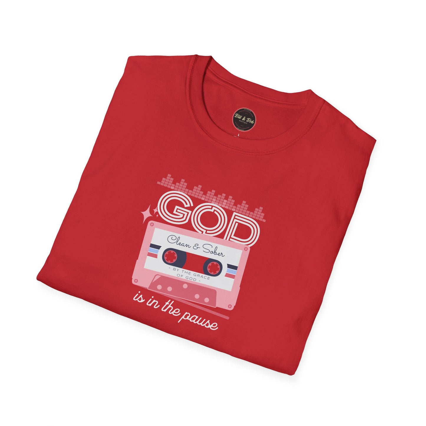 God is in the Pause Unisex Softstyle T-Shirt