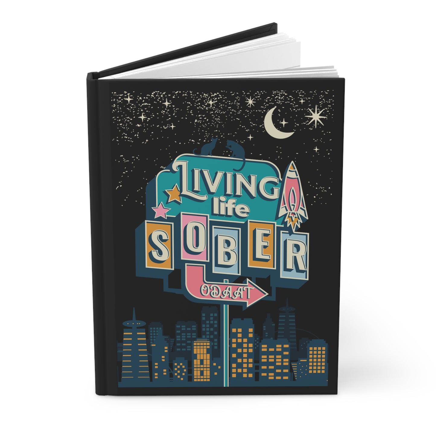 Living Life Sober Hardcover Journal Matte