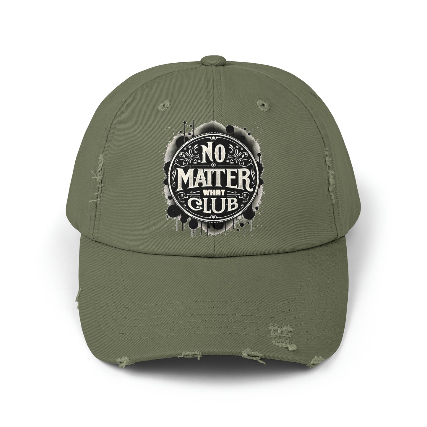 No Matter What Club Unisex Distressed Cap