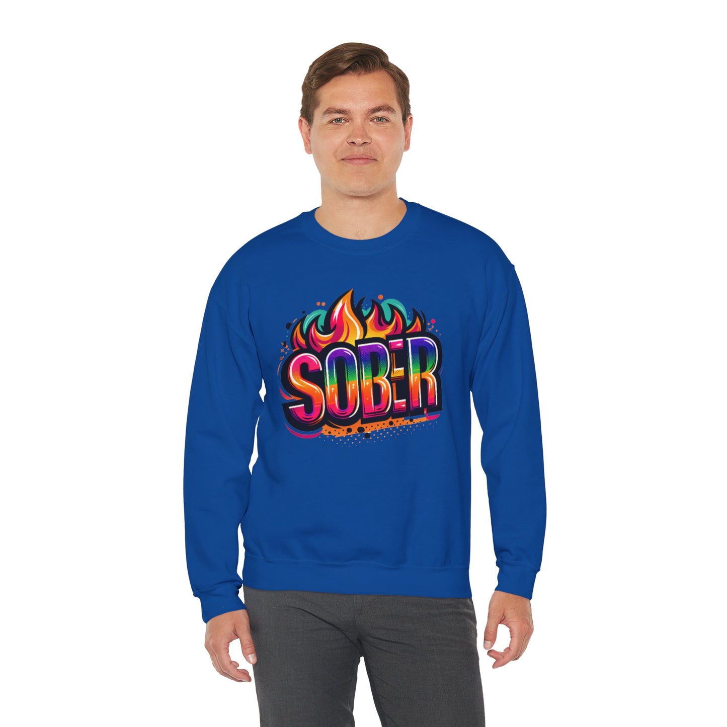 Sober Flames Unisex Heavy Blend™ Crewneck Sweatshirt