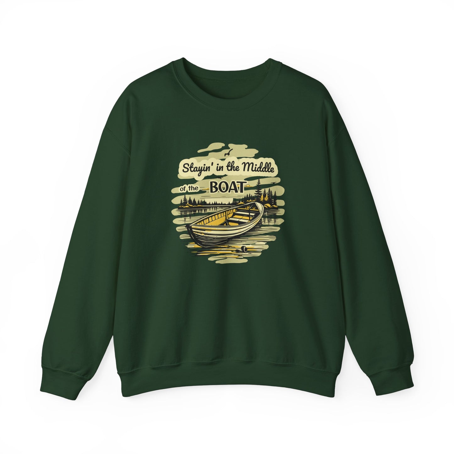 Middle of the Boat Unisex Heavy Blend™ Crewneck Sweatshirt