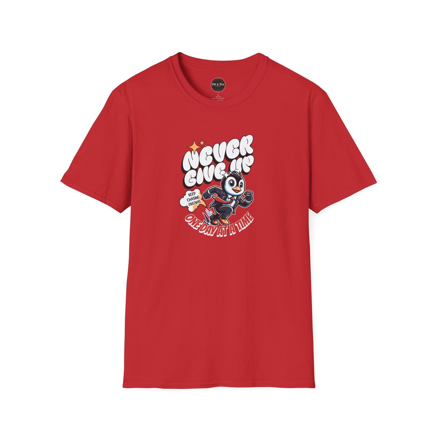 Never Give Up Unisex Softstyle T-Shirt