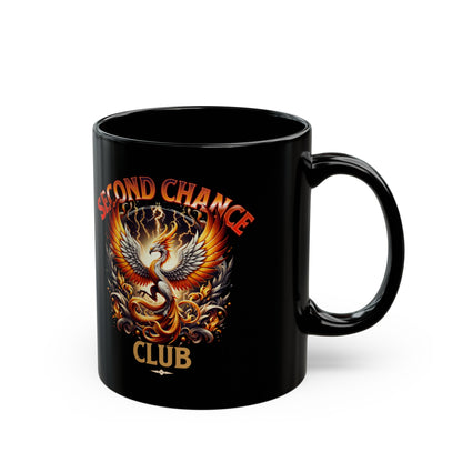 Second Chance Club Black Mug (11oz)