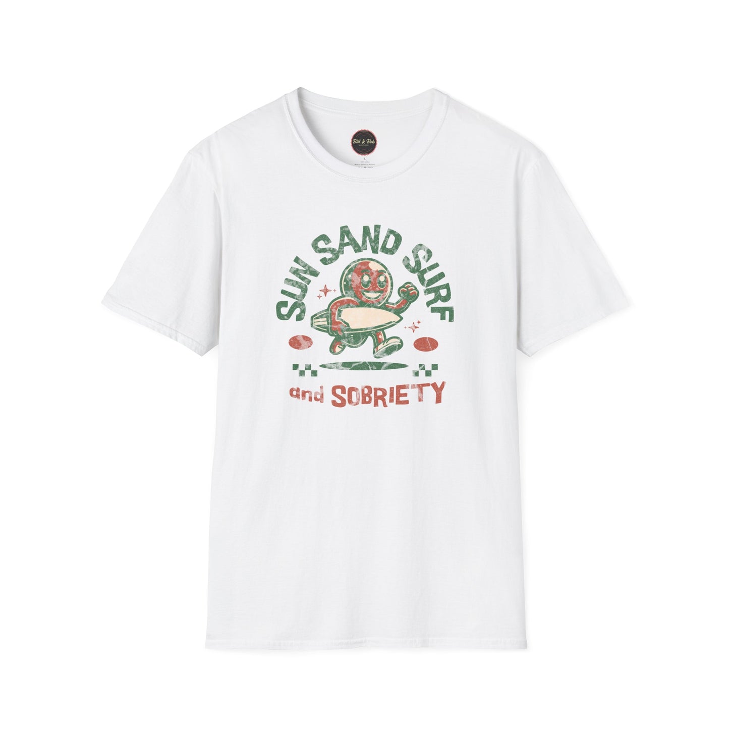 Sun Sand Surf and Sobriety Unisex Softstyle T-Shirt