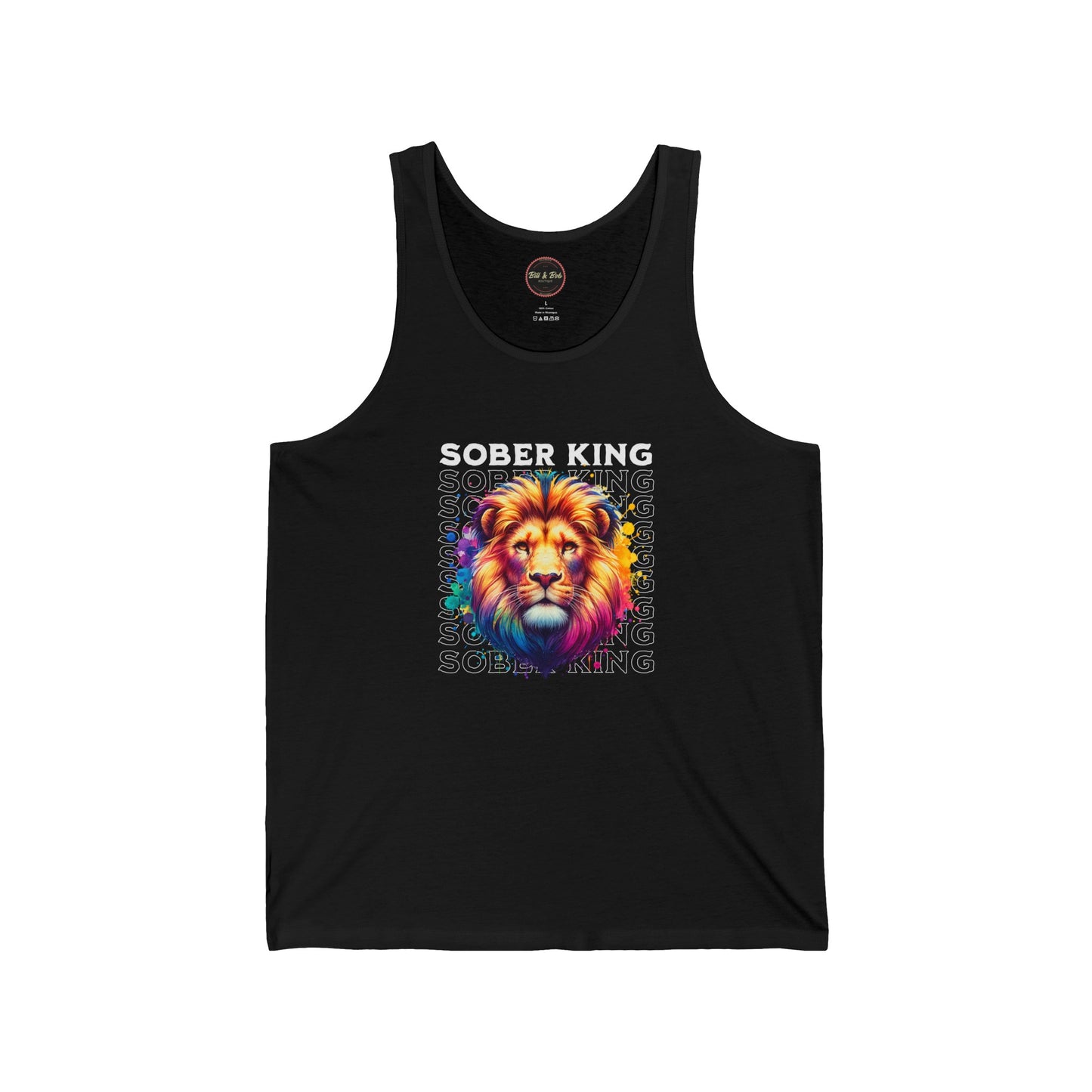 Sober King Unisex Jersey Tank