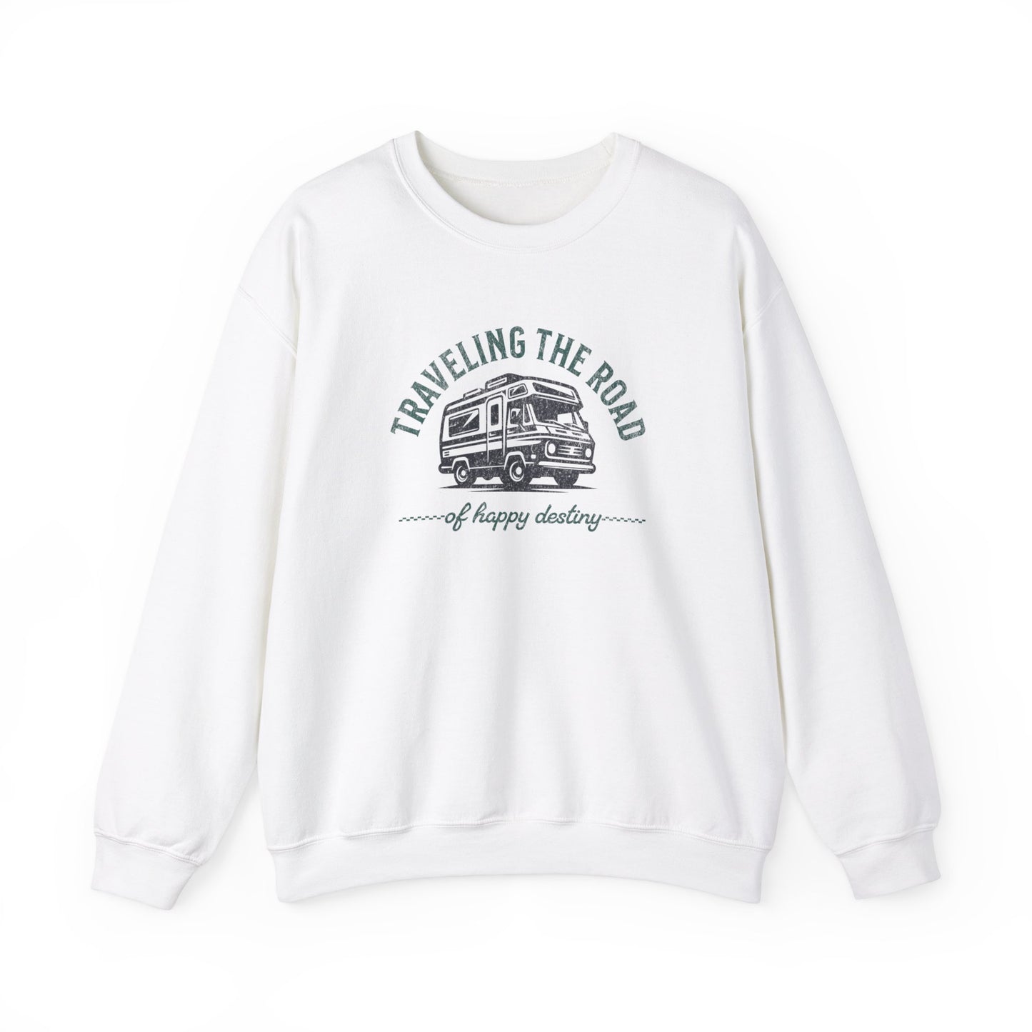 Road of Happy Destiny Unisex Heavy Blend™ Crewneck Sweatshirt