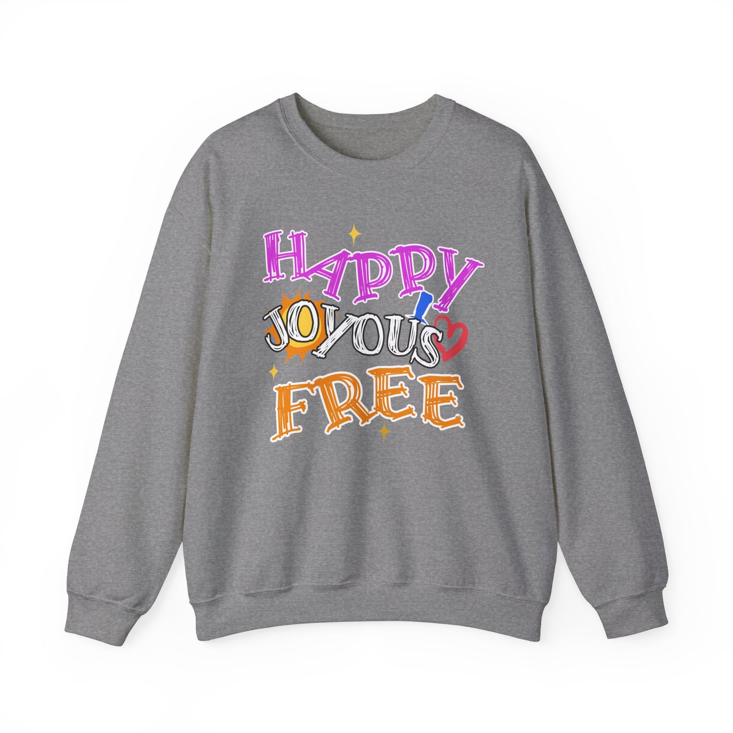 Happy Joyous Free Unisex Heavy Blend™ Crewneck Sweatshirt