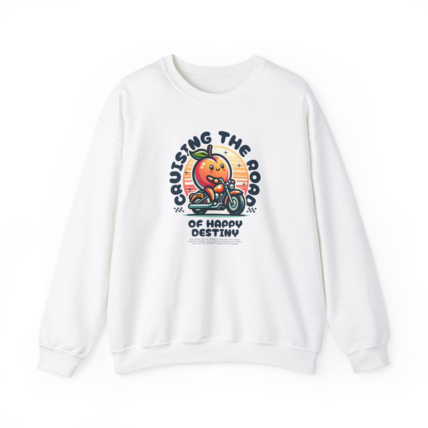 Cruising the Road of Happy Destiny Unisex Heavy Blend™ Crewneck Sweatshirt