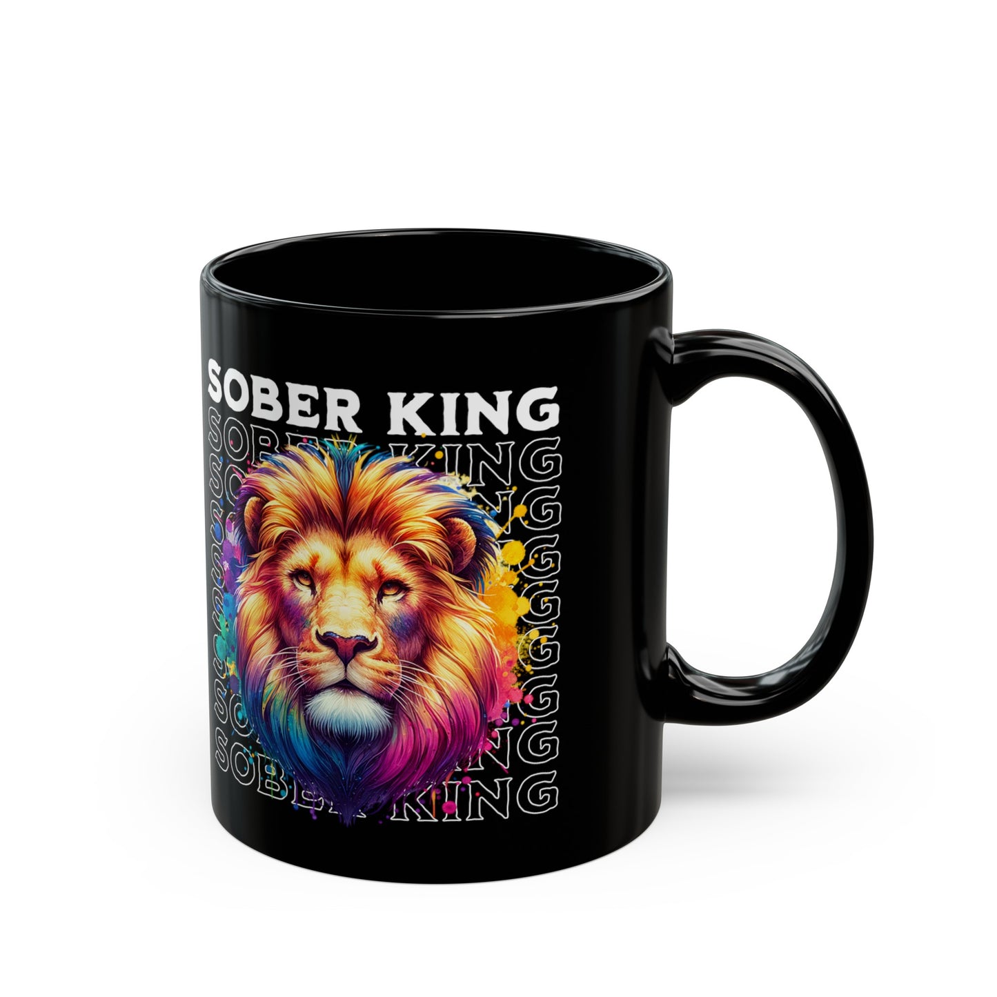 Sober King Black Mug (11oz, 15oz)