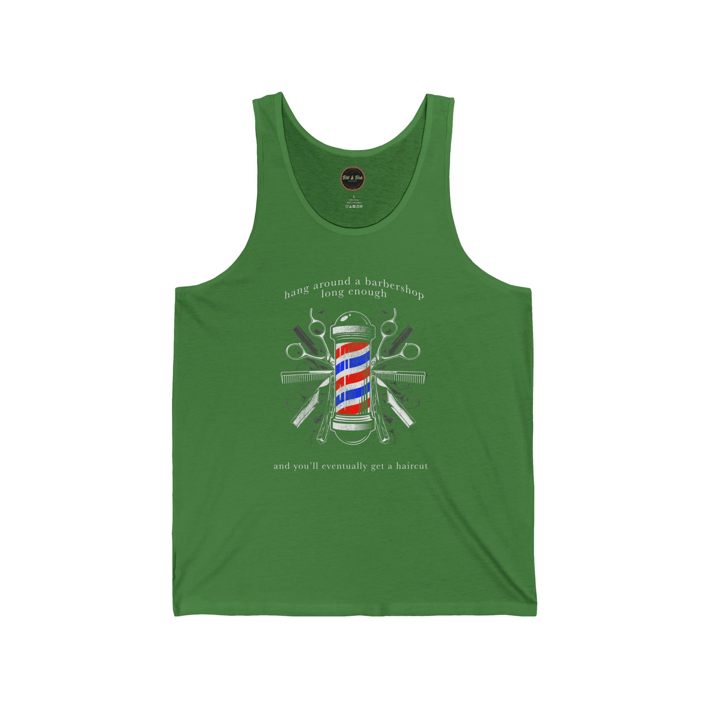 Hang Around a Barbershop Unisex Jersey Tank