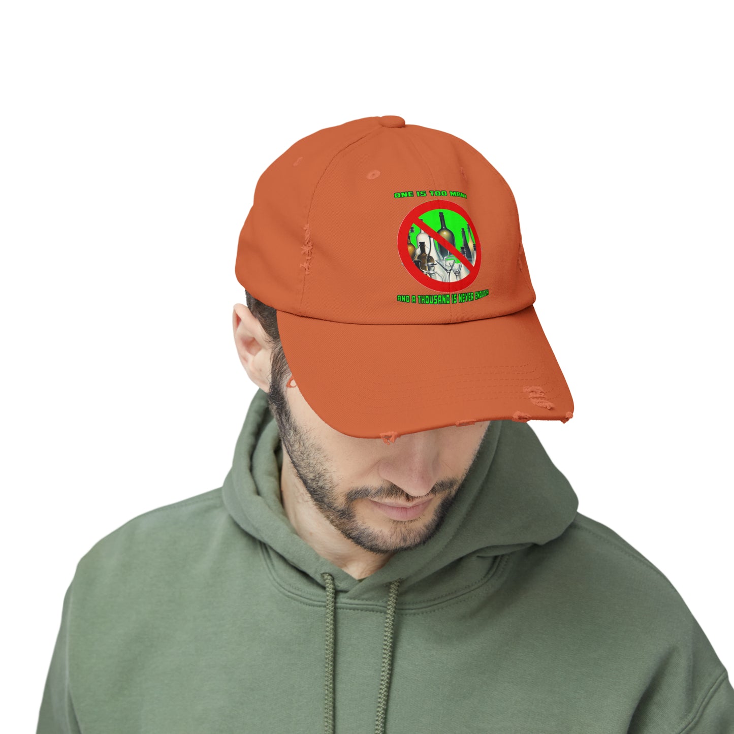 One is Too Many Unisex Distressed Cap