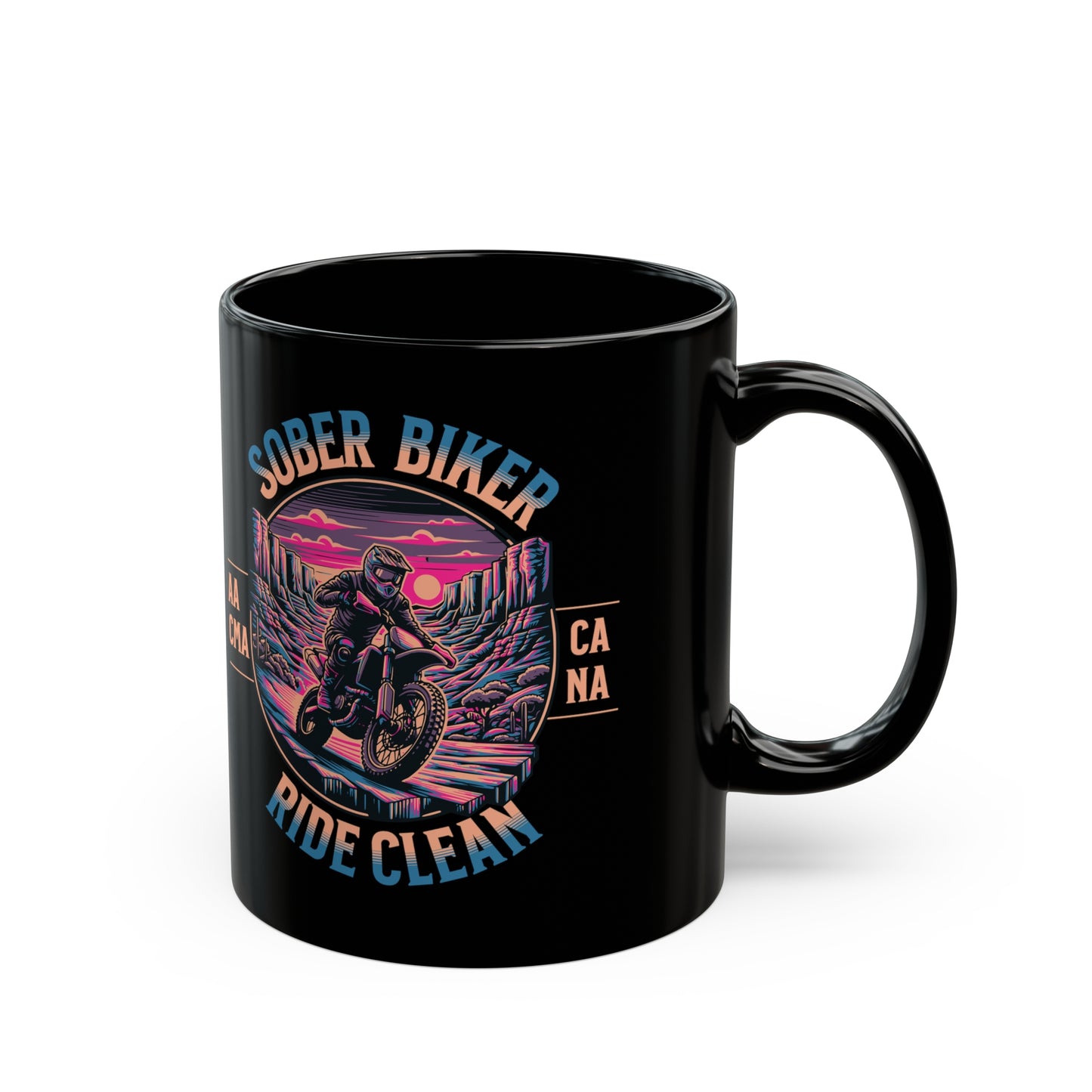 Sober Biker Black Mug (11oz, 15oz)