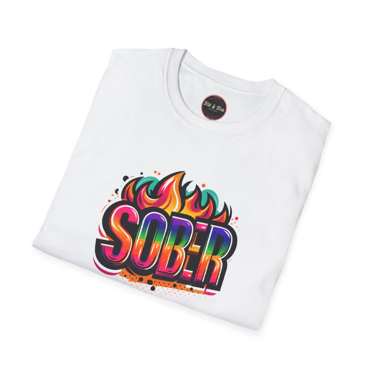Sober Flames Unisex Softstyle T-Shirt