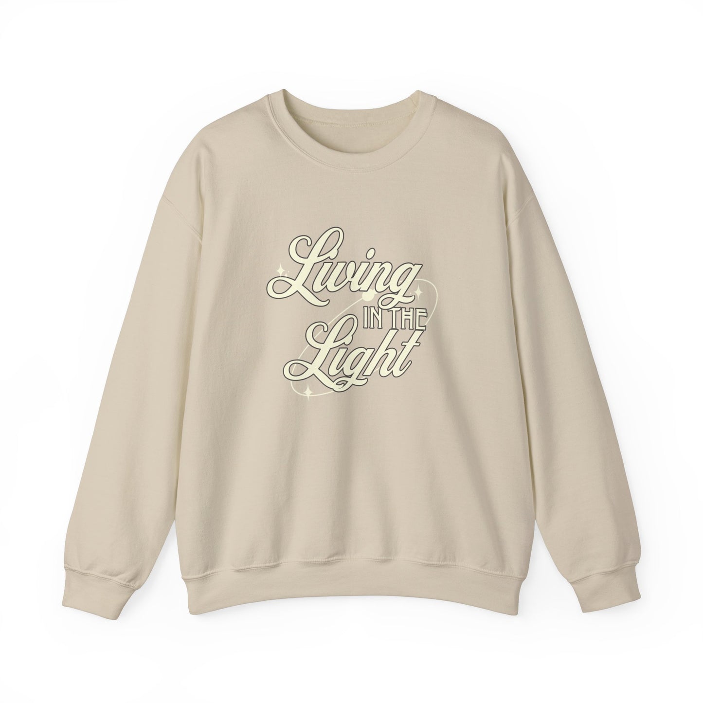 Living in the Light Unisex Heavy Blend™ Crewneck Sweatshirt