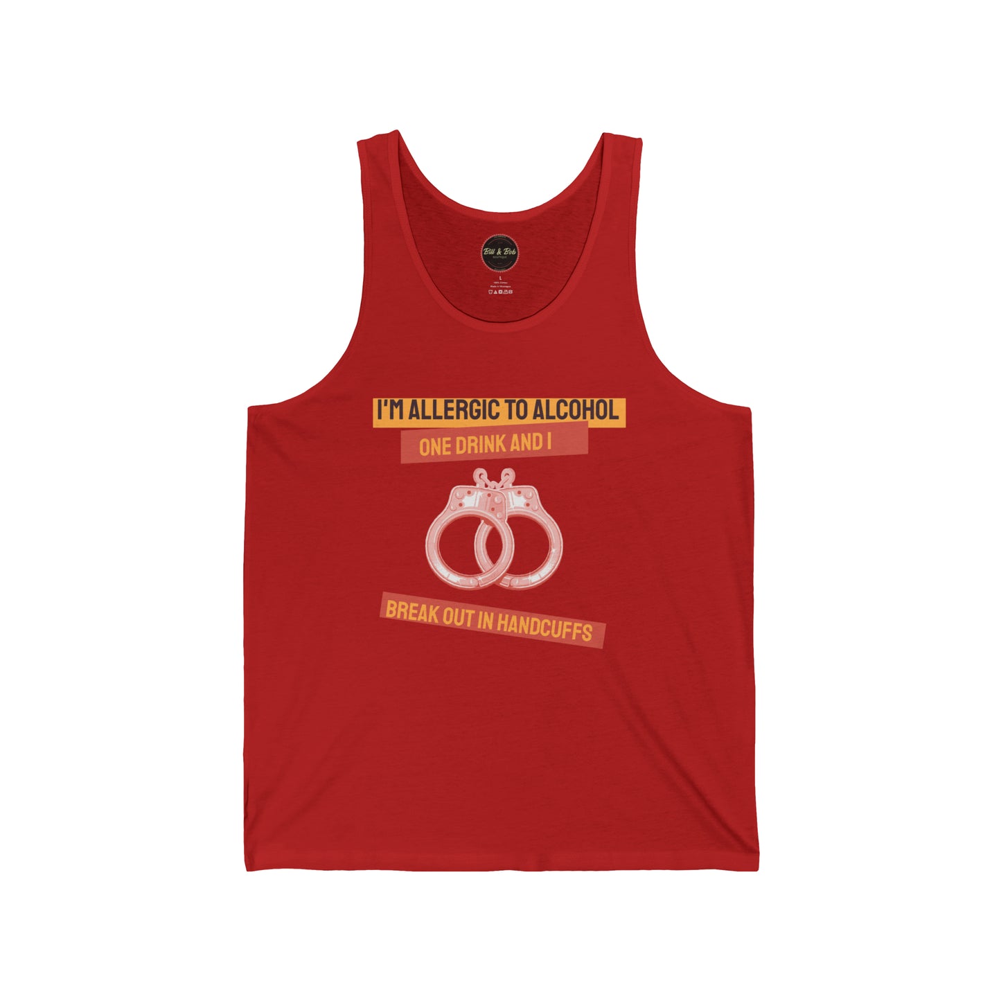 Break Out in Handcuffs Unisex Jersey Tank