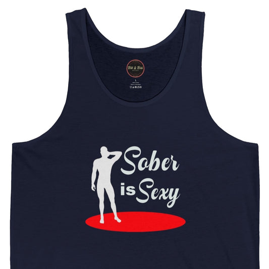 Sober is Sexy (male) Unisex Jersey Tank