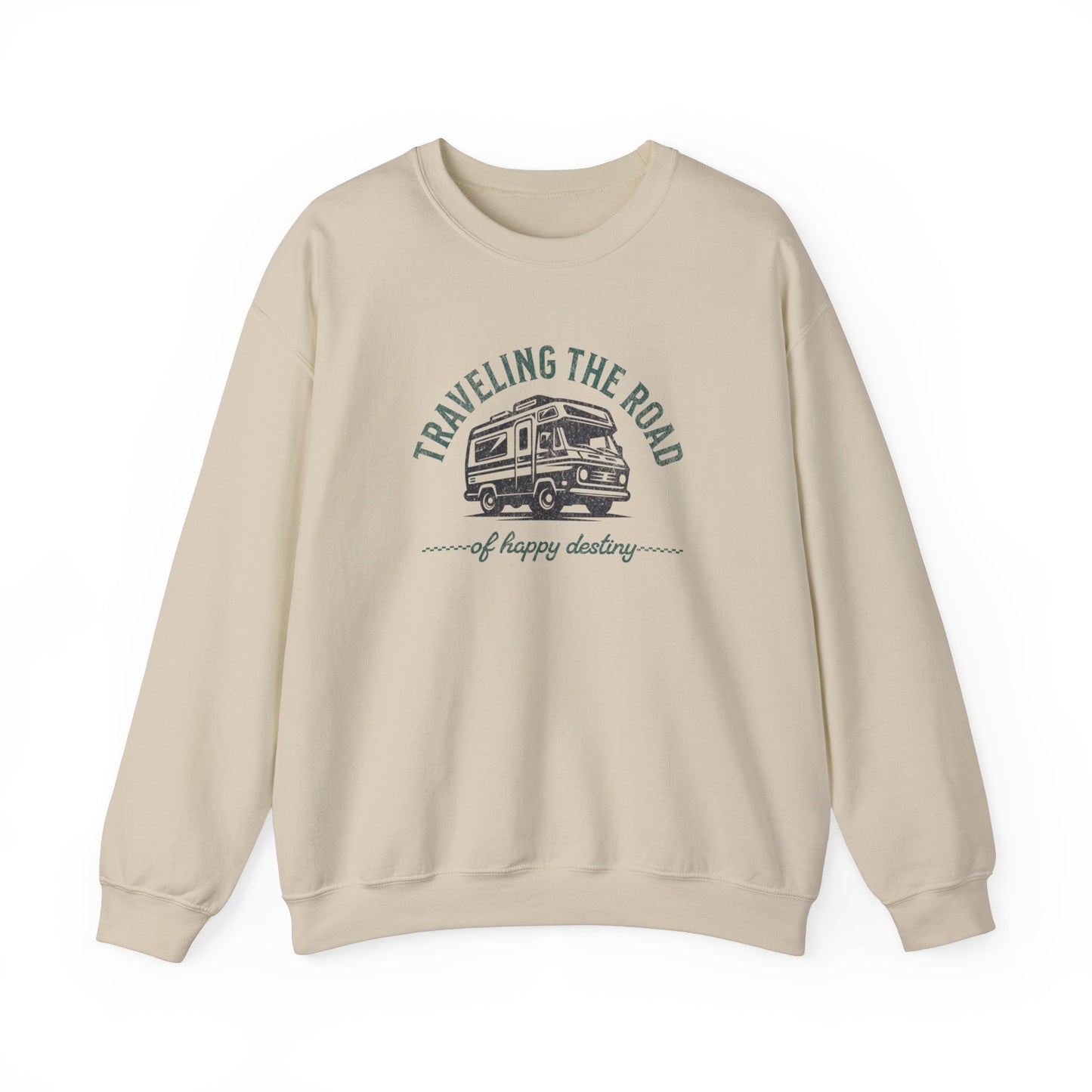 Road of Happy Destiny Unisex Heavy Blend™ Crewneck Sweatshirt