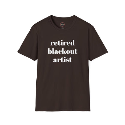 Retired Blackout Artist Unisex Softstyle T-Shirt