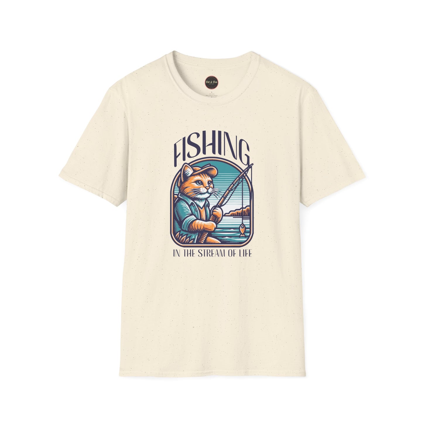 Fishing in the Stream of Life Unisex Softstyle T-Shirt