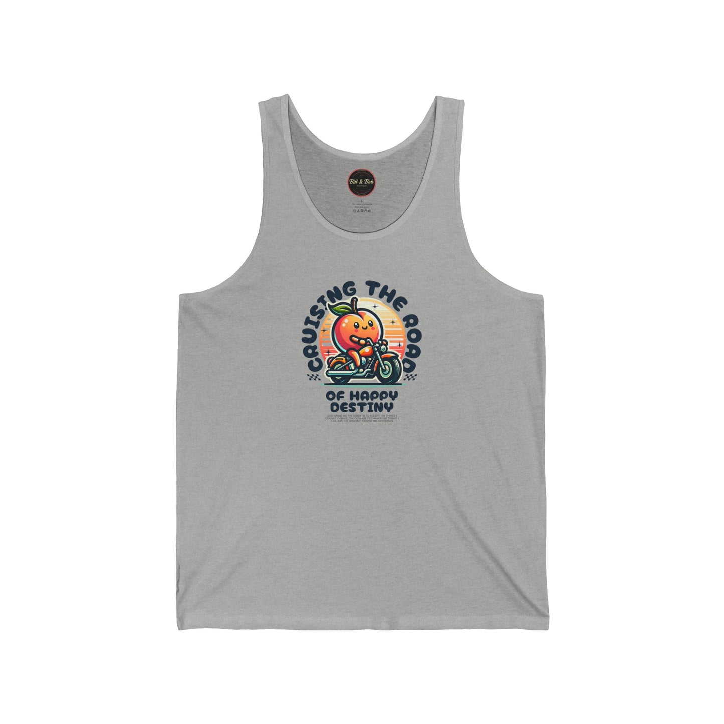 Cruising the Road of Happy Destiny Unisex Jersey Tank