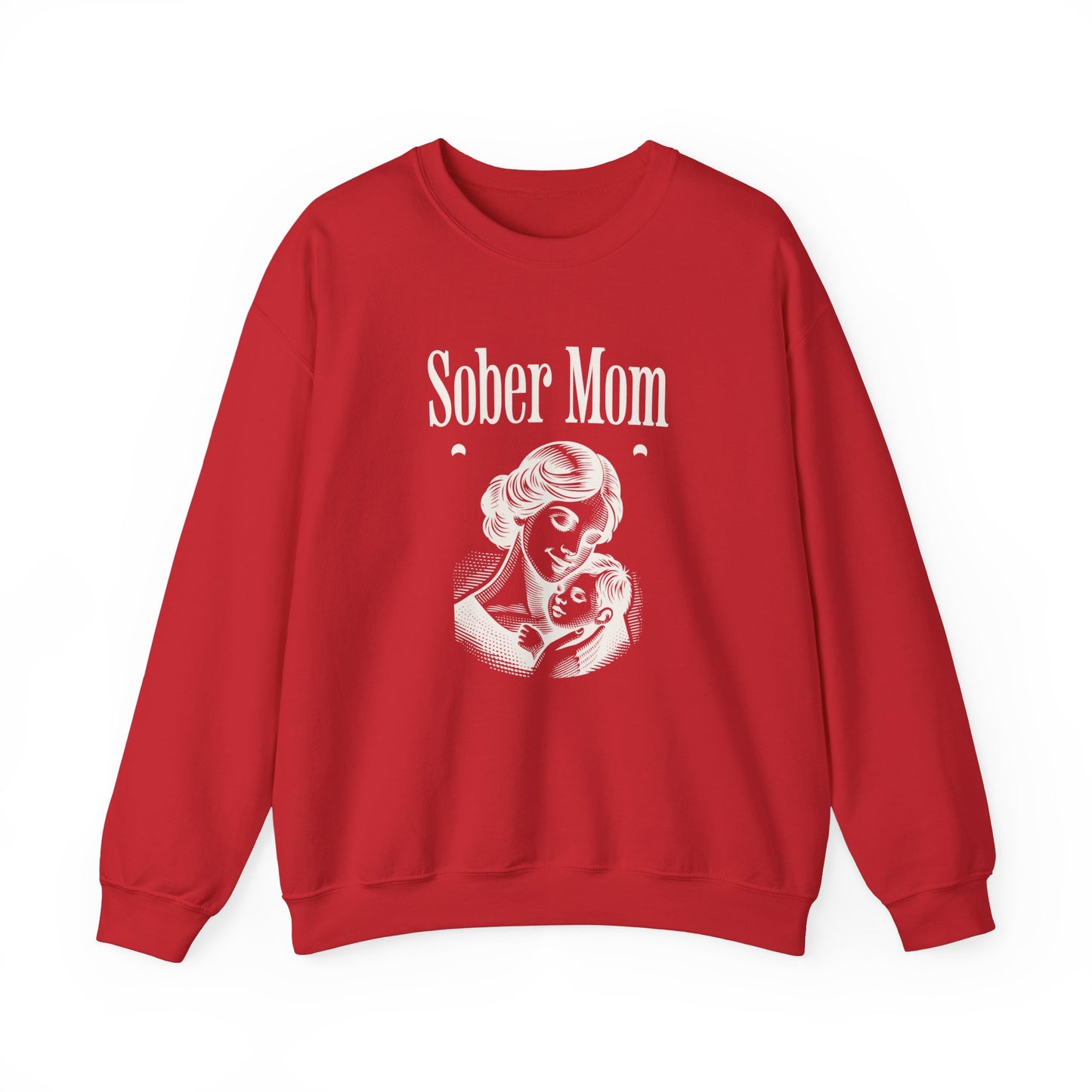 Sober Mom Unisex Heavy Blend™ Crewneck Sweatshirt