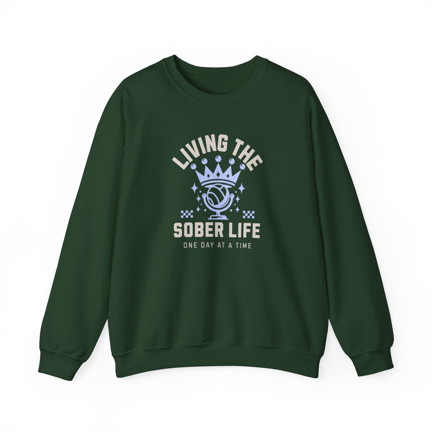 Living the Sober Life Unisex Heavy Blend™ Crewneck Sweatshirt