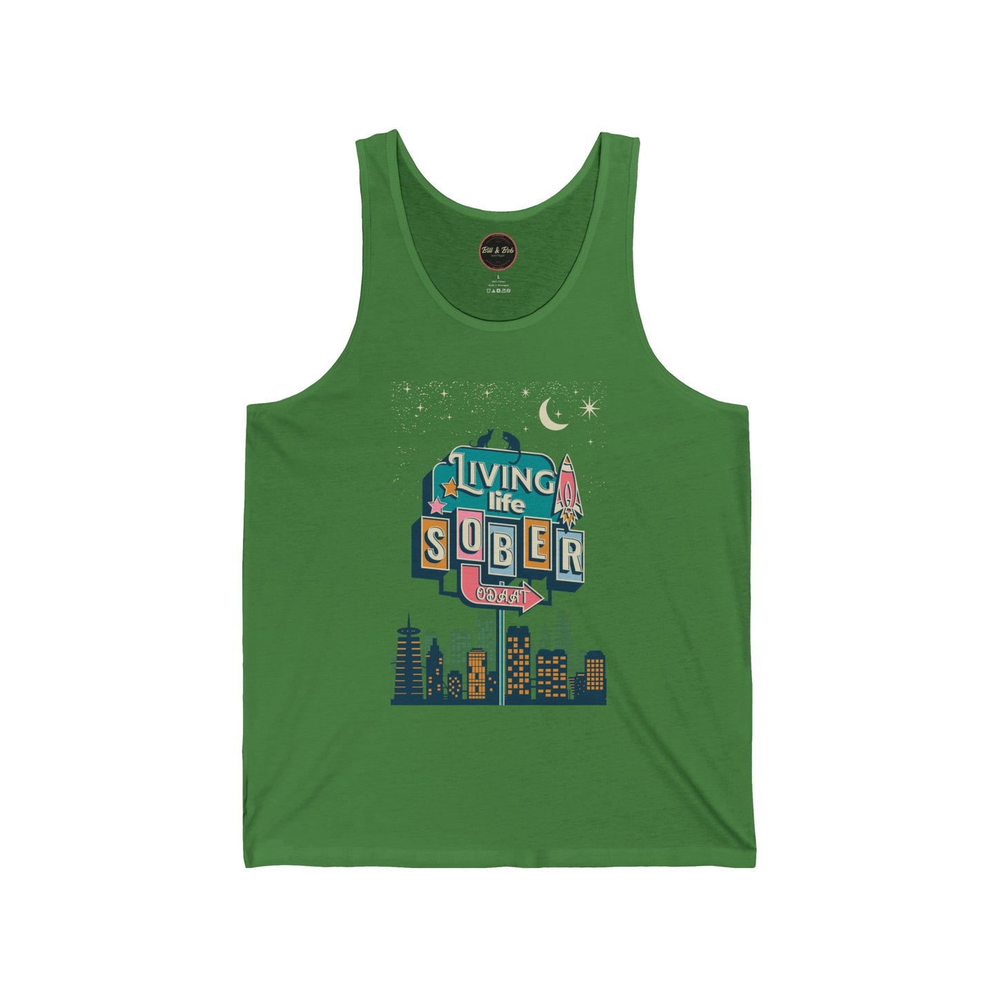 Living Life Sober Unisex Jersey Tank