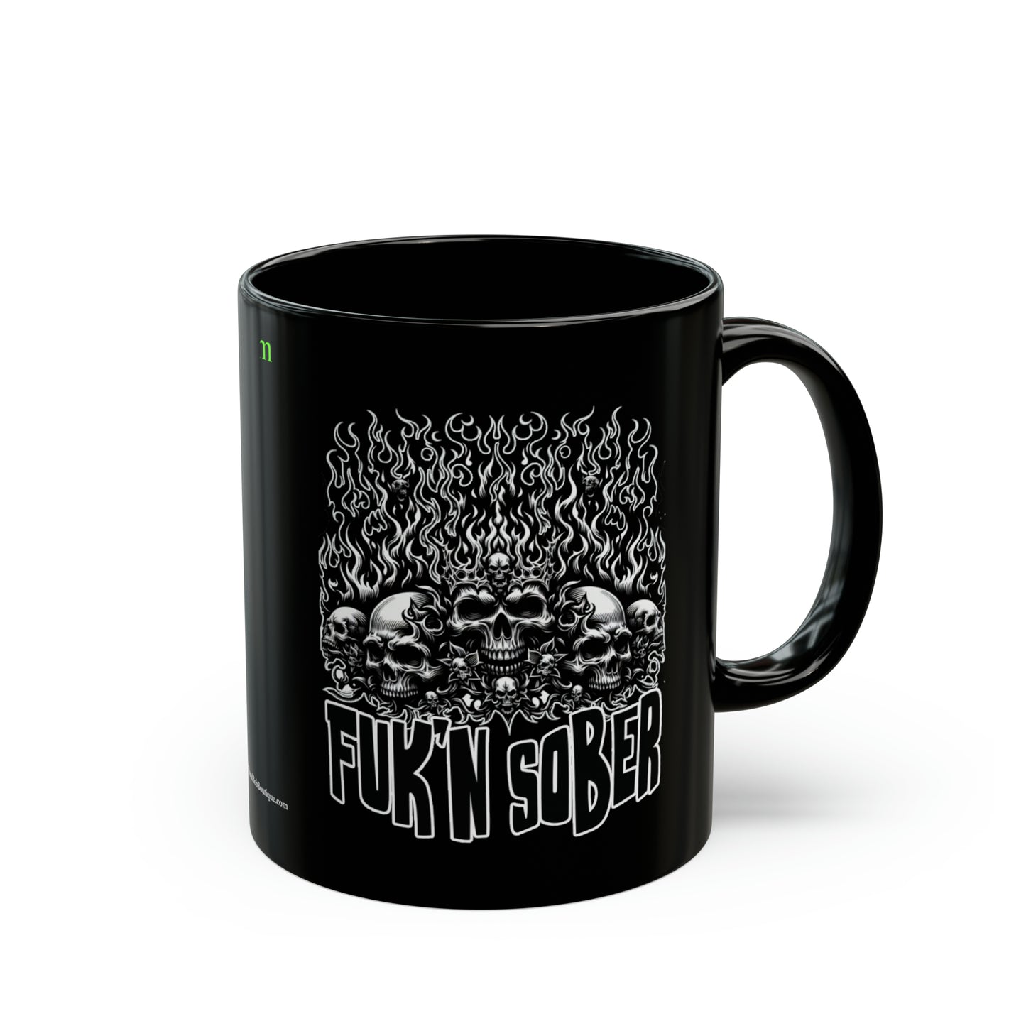 Fuk'n Sober Black Mug (11oz, 15oz)