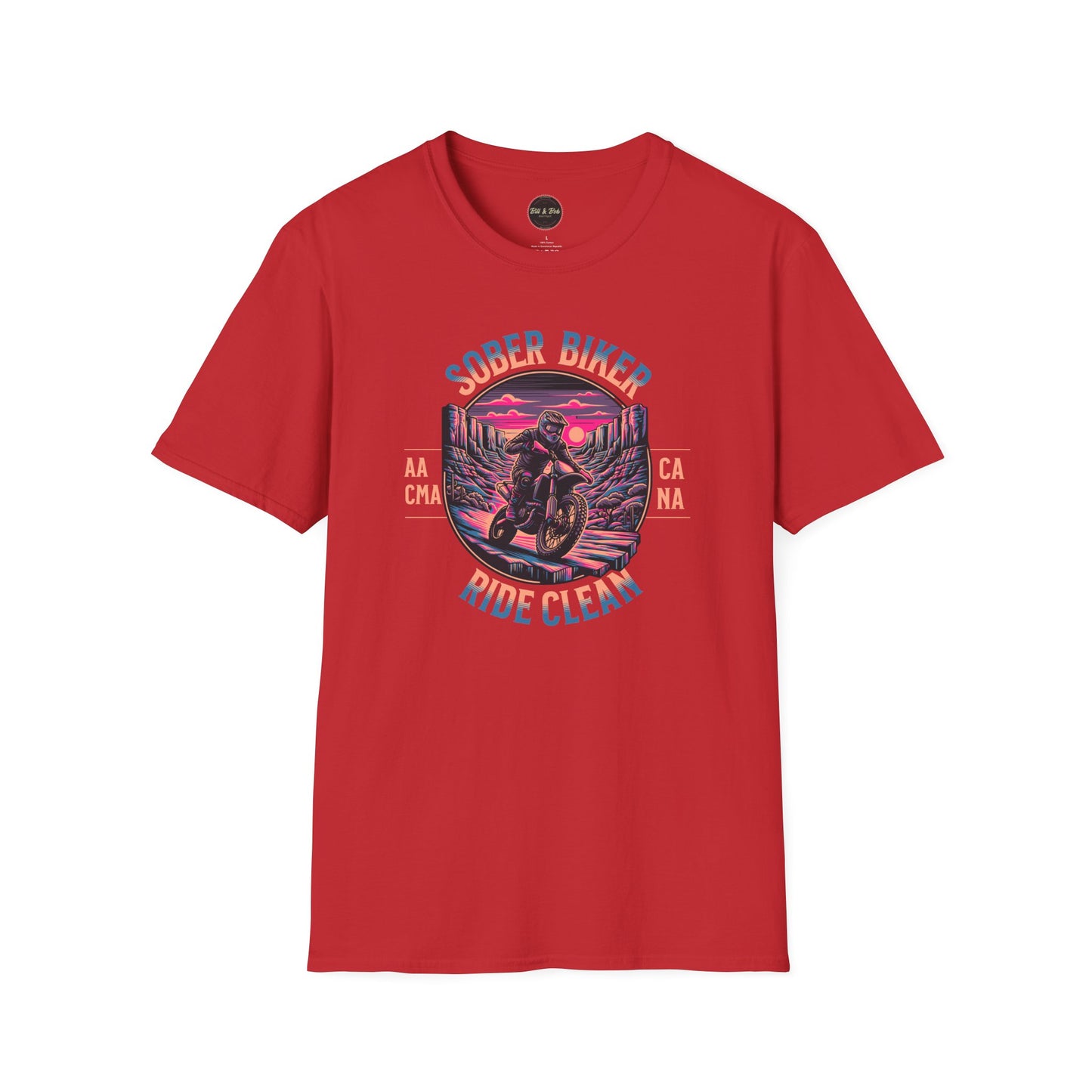 Sober Biker Unisex Softstyle T-Shirt