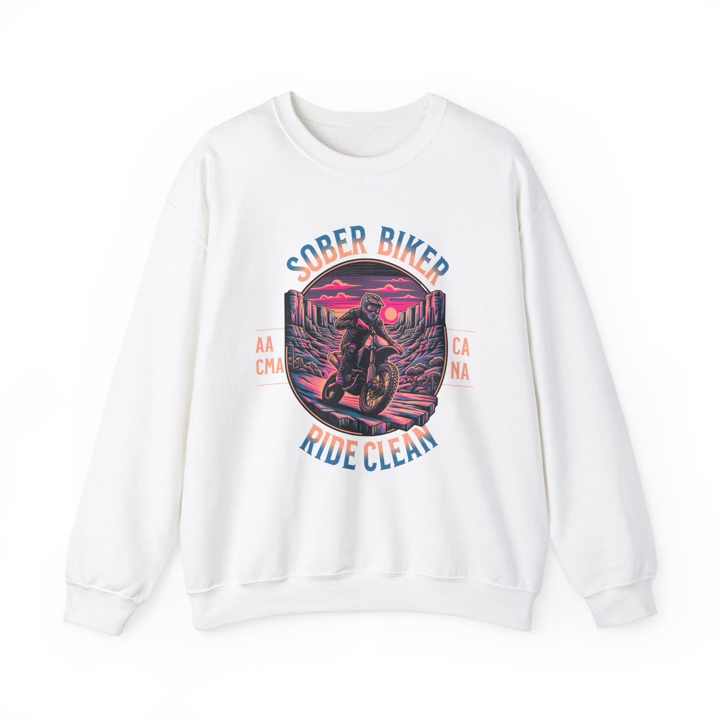 Sober Biker Unisex Heavy Blend™ Crewneck Sweatshirt