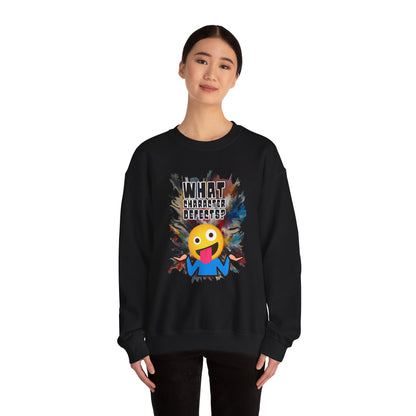 What Character Defects? Unisex Heavy Blend™ Crewneck Sweatshirt