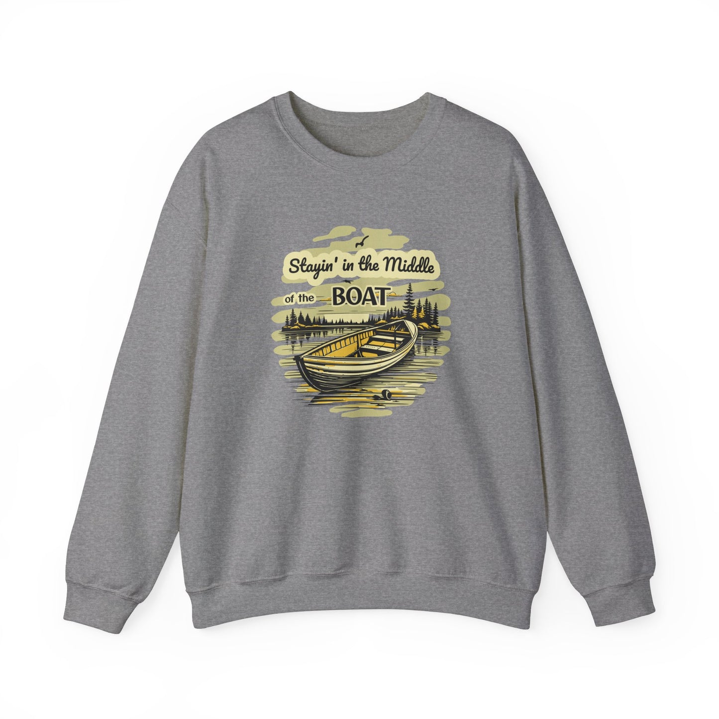 Middle of the Boat Unisex Heavy Blend™ Crewneck Sweatshirt