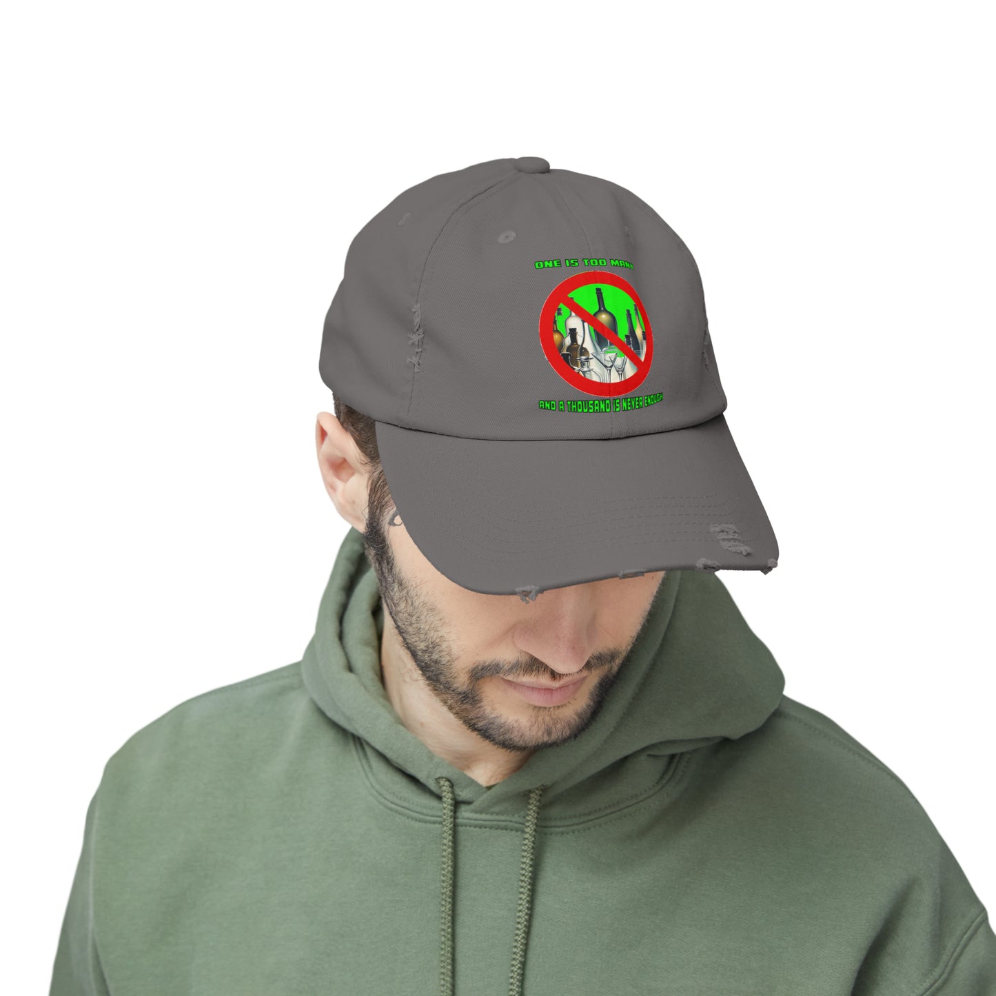One is Too Many Unisex Distressed Cap