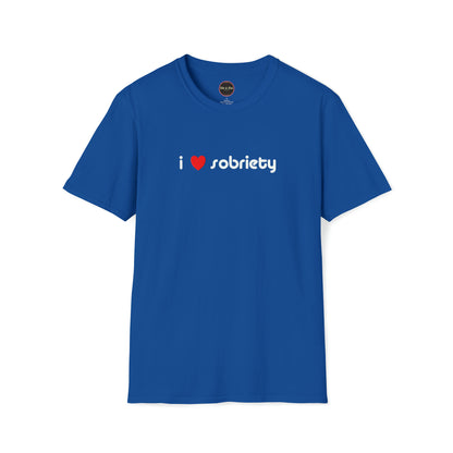 I Heart Sobriety Unisex Softstyle T-Shirt