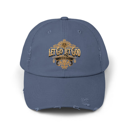 Let Go Let God Unisex Distressed Cap
